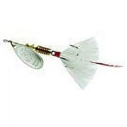 Mepps Dressed Aglia Inline Spinner, Silver & Gray, 1/4 oz