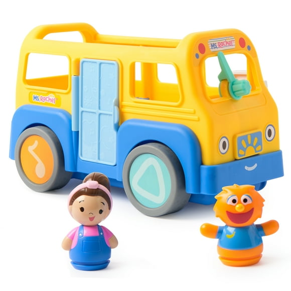 Ms. Rachel My First Learning Electronic School Bus with 2 Figures, Music & Sounds For Kids Ages 1+, Ms. Rachel Official My First Learning Electronic School Bus with 2 Figures, Music & Sounds, Educational Toys & Toddler Toys for Girls & Boys Ages 1-3+