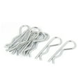 thumbnail image 1 of Unique Bargains 3.5mm x 65mm Metal R Shaped Lock Locking Cotter Clips Pins Silver Tone 10 Pcs, 1 of 1