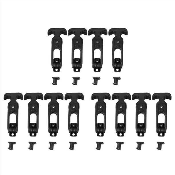 Pestillos de ExtraccióN Flexibles de Goma con Manejar en T de 12Piezas Aptos para Caja de Herramientas/Refrigerador/Carro de Golf/Maquinaria AgríCola Bloqueo de Caja Herramientas-T