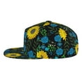 thumbnail image 3 of Fotbe Sunflowers And Blue Flower Flat Bill Visor Cap Classic Snapback Hat Polyester Foam Trucker Hat Trucker Cap Adjustable Baseball Cap, 3 of 9