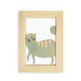 thumbnail image 1 of Marco de foto Unbranded Cute Cyan Cat animal acuarela de madera 5x7 pulgadas, 1 of 4