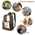 thumbnail image 5 of SEANATIVE Clear Bookbag for Girls Boys Transparent Backpack See Through School Daypack PVC Heavy Duty Unisex School Backpack for Teens Kids, Monkey Brown, 5 of 7