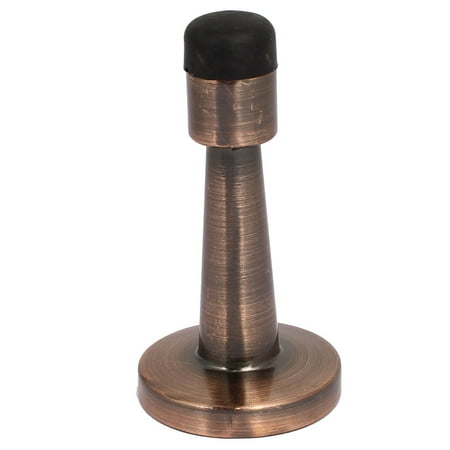 Holder Free Stopper - 79mm Length 41mm Dia Round Base Door Stop Stopper Holder Copper Tone