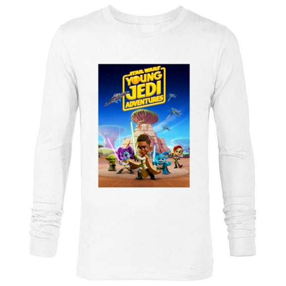 Star Wars Young Jedi Adventures Official Poster Art - Long Sleeve T-Shirt for Men - Customized-White