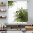 thumbnail image 5 of Sage Green Sheer Curtains 84 Inches Long, Boho Modern Floral Abstract Ombre Leaf White Light Filering Curtains, Breathable Simi Curtain Privacy Drapes for Living Room Bedroom Window Treatment, 5 of 9