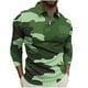 thumbnail image 2 of Blusa y camisa de manga larga con cuello vuelto para hombre, jersey de solapa con cremallera y manga larga, blusa informal estampada para San Valentín, poliéster para hombre, 2 of 5