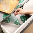 thumbnail image 6 of Monstera Shelf Liner for Drawers and Cabinets - Non Adhesive Waterproof Washable Cabinet Liner, Decorative Tropical Leaves Contact Paper for Kitchen Shelves, Pantry, Closet, Fridge, 6 of 7