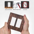 thumbnail image 5 of Sdmnsg-T Rustic Barn Doors Print Double Rocker Decorative Electrical Receptacle Outlet Plates Covers for Bedroom Kitchen Farm House Decor, 5 of 5