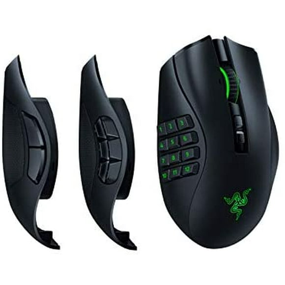 Mouse Gamer Razer Naga Pro RGB Inalámbrico 20000 DPI -Negro