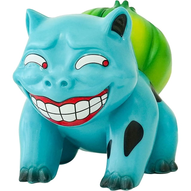 Figura de acción de anime HUOGUO Bulbasaur con expresión divertida
