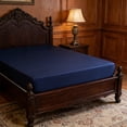 thumbnail image 4 of Fitted Sheet 78.74 x 59.05 Inch Stretch Bed Sheet Ice Silk Feel Mattress Cover Smooth Soft Cooling Bedding Protector for Bedroom Hotel Guest Room Sofa Couch Cover Home Sleep Mattress Topper Cover, 4 of 6