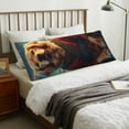 thumbnail image 4 of Zufioo Meditating Golden Retriever Print 20x54 Inch Long Body Pillowcase, without Pillow Core, Pillow Case with Hidden Zipper, Ideal Gift for Home Furnishings, 4 of 7