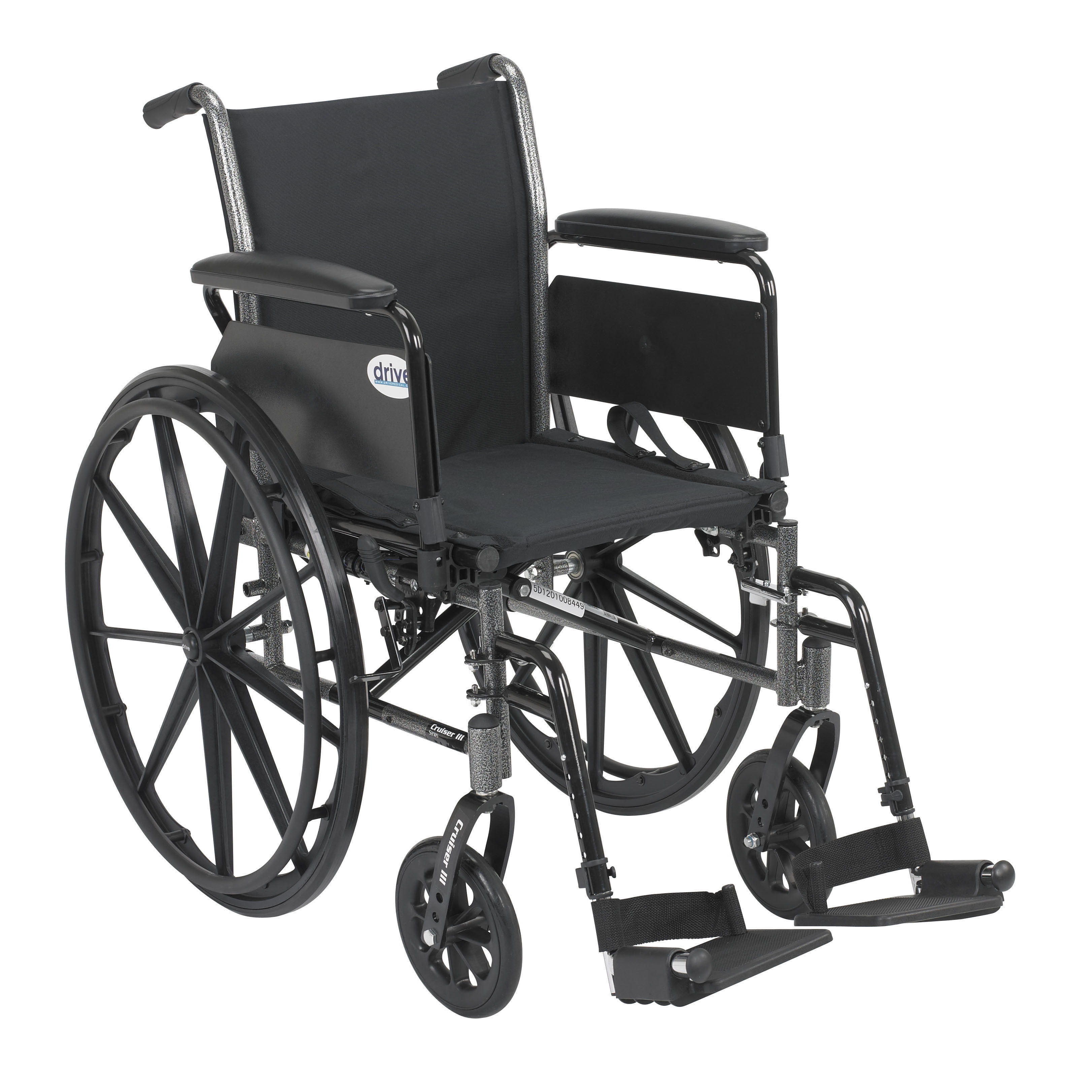 Drive Medical Cruiser III Light Weight Wheelchair with Flip Back ...