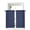 Blue, variant on Pure Yellow Sheer Kitchen Tier Curtains 24 Inch length, Rod Pocket Half Curtains Short Drapes, Simple Solid Color Light Filtering Chiffon Small Window Treatments 2 Panels 27.5"W x 24"L
