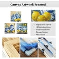 thumbnail image 5 of ZHONGYUTONG Lemons Wall Art Set of 3 Pictures of Lemons for Kitchen Yellow Citrus Fruit Canvas Prints Farmhouse Kitchen Dining Pantry Room Bar Decor Framed (24.00" x 24.00" x 3PCS), 5 of 5