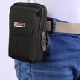 thumbnail image 2 of Yucurem 5pcs Multi-function Men Fanny Mobile Phone Waist Bags Canvas(Black), 2 of 9