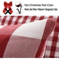 thumbnail image 4 of Red Plaid Decorative Throw Pillow Covers 20x20 Set of 4, Burgundy Red and White Christmas Couch Pillows 20 x 20, Red Buffalo Checkered Living Room Decor Pillows Also for Front Porch, 4 of 6