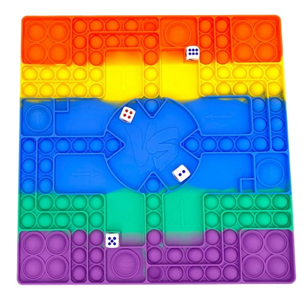 Juguete Sensorial De Burbujas De Empuje, Tablero De Ajedrez De Silicona, Juguete Antiestrés Para La Yema Del Dedo, Juguete De Descompresión, Regalos Para Niños Y Adultos Scienceny FN006783-02