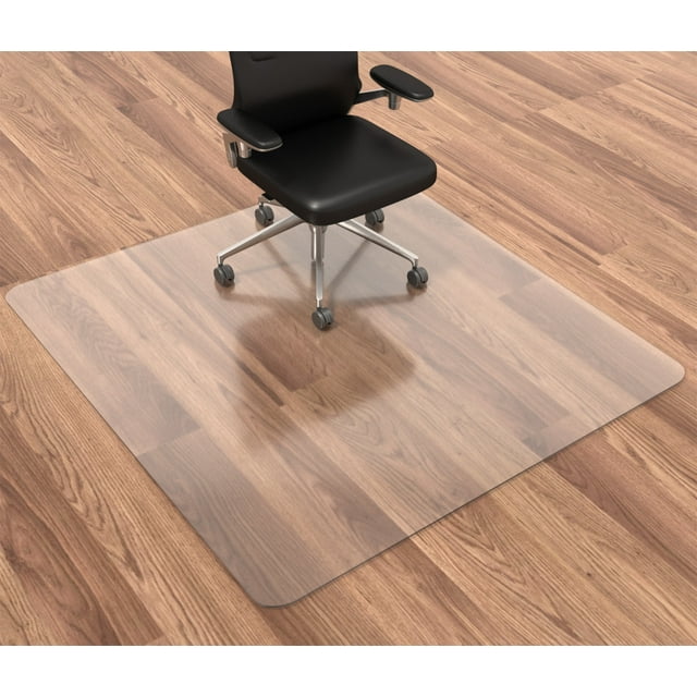 HOMEK 48'' x 48'' Office Chair Mat, Hardwood Floor Protector, Easy