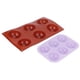 thumbnail image 2 of Juego de 2 moldes de silicona semicirculares para chocolate y postres para cocina creativa DIY para hornear, 2 of 8