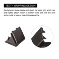 thumbnail image 5 of Belt Buckle End Tips, 6mm Ribbon Crimp Clasps for DIY Metallic Black 24Pack, 5 of 6