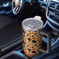 thumbnail image 6 of Leopard Print 40oz Tumbler– Stainless Steel Insulated Tumbler with Handle and Straw, Large Capacity Travel Cup for Hot & Cold Drinks, 6 of 6