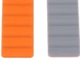thumbnail image 3 of M Buder 2pcs Magnet Replacement Watch Straps Silicone Magnetic Closure Watch Strap for Mi Band 8 Pro Grey Orange, Adjustable Unisex Sport Wristband, Water-Resistant (8.7 inches / 22.1 cm) [cite: 20], 3 of 6
