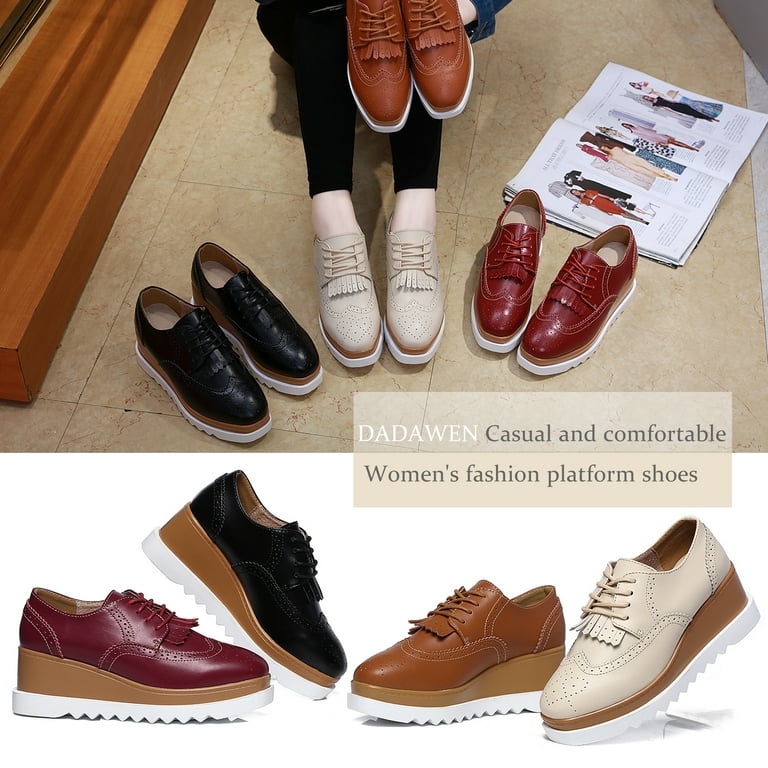 Oxford platform sneakers store