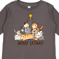 thumbnail image 4 of Inktastic Merry Catmas with Cat Tree and Yellow Star Boys or Girls Long Sleeve Toddler T-Shirt, 4 of 5