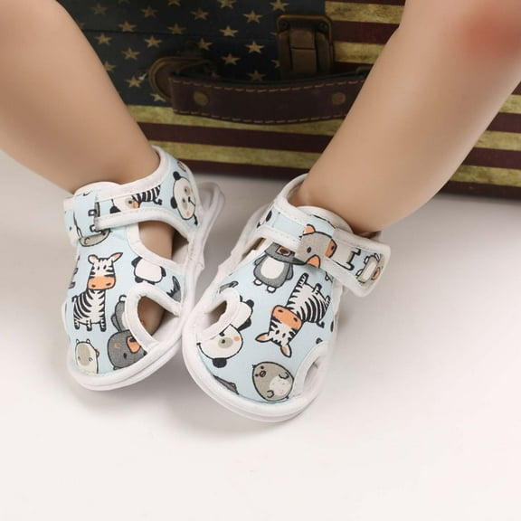 Herrnalise Toddler Baby Girls And Boys Cute Sandals Printed Soft Sole Cutout Sandals,summer sale