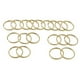 thumbnail image 1 of Venta Al Por Mayor 20 Piezas de tón Dividido Lvero Conector para Lvero, Joyería, Bolsos, Monederos, Colgantes, Tarjetas, Borde Redondo 10mm Soledad Llaveros de latón, 1 of 9