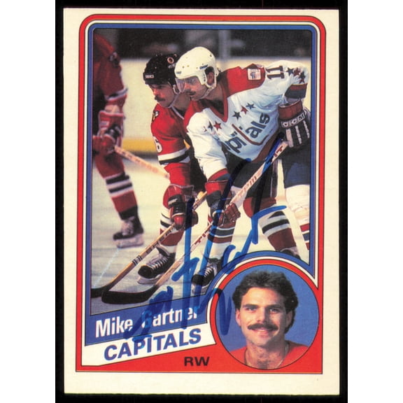 Mike Gartner Autographed 1984-85 O-Pee-Chee Card #197 Washington Capitals SKU #255023