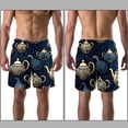 thumbnail image 3 of luoweisi Men's Beach Shorts Quick Dry Swim Trunks with Mesh Lining Vintage Teapot 2XL, 3 of 5