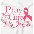 thumbnail image 2 of Pray For A Cure Breast Cancer Support Women's Graphic T Shirt Tees Brisco Brands S, 2 of 5