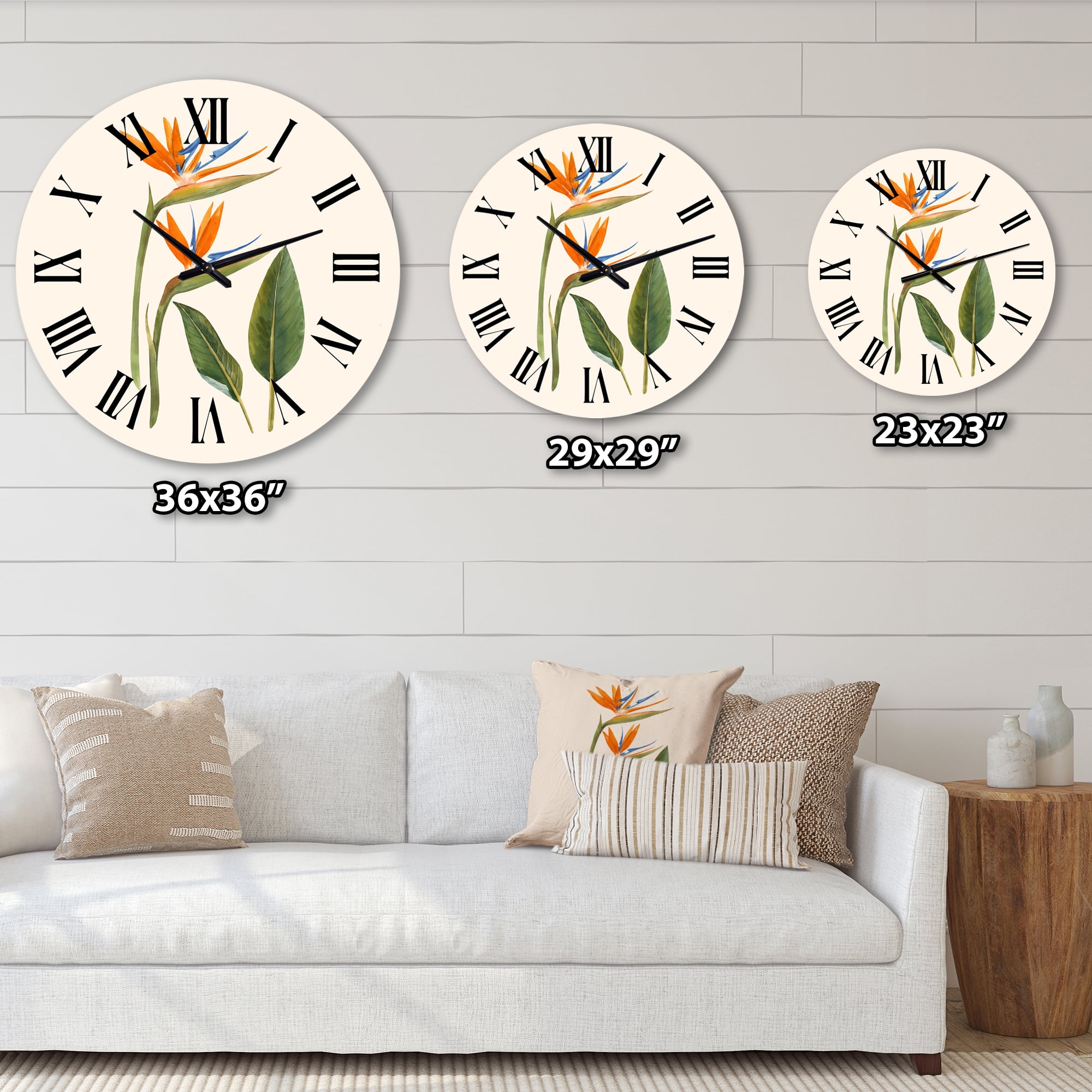Designart 1 in Quartz Traditional Wall Clock