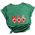 thumbnail image 1 of Pompotops T-Shirt Imprimé Amour pour Femmes, Manches Courtes, Décontracté, 1 of 3