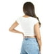 thumbnail image 3 of Crop top de manga corta /Juvenil, 0127 (Blanco) blanco CH, 3 of 4