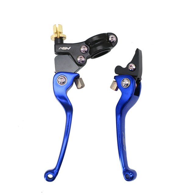 ZSDTRP 1 Par Universal De 22 Mm De Aleación De Aluminio De Motocicleta ASV Palancas De Manillar De Freno Y Embrague