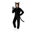 thumbnail image 7 of Alaiyaky Onesie Adult Black Cat Onesie Pajamas for Adults Halloween Cat Costume Cosplay One-Piece Sleepwear Christmas Sleepwear, 7 of 7