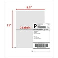 thumbnail image 3 of KKBESTPACK Half Sheet Shipping Labels for Laser and Inkjet Printers – 2 Per Page Self Adhesive Mailing Labels for Packages – White 8.5 x 5.5 Postage Labels for Shipping Boxes (200 Labels) (2LP), 3 of 3