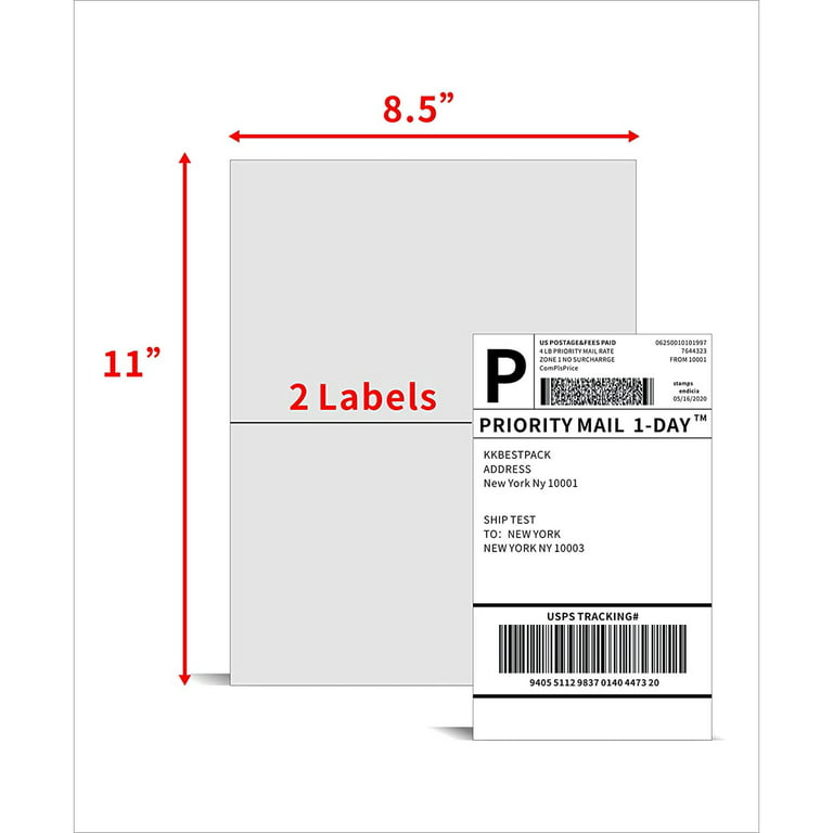 Blank Labels for Package Postage