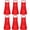 Red-6 PCS, variant on 6 Pack Apron Bulk With 2 Pockets Adjustable Chef Artting Aprons For Cooking Baking Crafting Grilling Activity(6 Color)