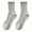 Light Grey, variant on vnanda Soft Socks 1 Pair Unisex Socks Pure Color Knitted Mid-tube Ankle Protection Soft High Elasticity Anti-slip Warm No Odor Sweat Absorption Adult Four