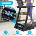 Folding Treadmill with Speakers, 15 Auto Incline, 3.5 HP Quiet Motor