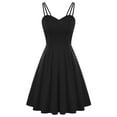 thumbnail image 2 of Grace Karin Women's Casual Spaghetti Strap Dress V Neck Sleeveless Elegant Dress Midi Dress, 2 of 7