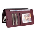 thumbnail image 4 of Wallet Case for iPhone 16 Plus, PU Leather Detachable Magnetic Inner Case with Kickstand Card Holder Hand Strap for iPhone 16 Plus Flip Wallet 2 In 1 Cover for Women Men - Winered, 4 of 5