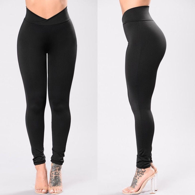 Fashion Women Compression Slim Fitness Pants Running Sports Gym Yoga