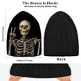 thumbnail image 6 of joogoo Funny Skeleton Beanie Hats Men Women Cuffed Skull Cap Winter Warm Knit Thick Beanies, 6 of 7