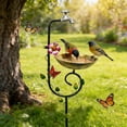 thumbnail image 4 of Decorative Garden Yard Ornament Functional Bird Feeder With Water Tap Design And Metal Construction, 4 of 6